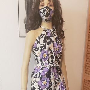 Vestido dama con máscaras